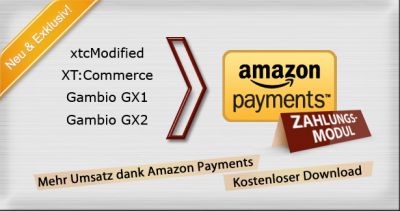Amazon Payments Modul - Gambio GX2 Version