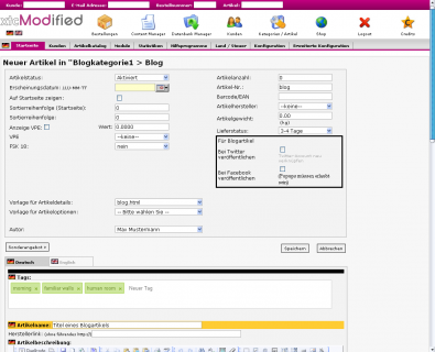 Blogmodul