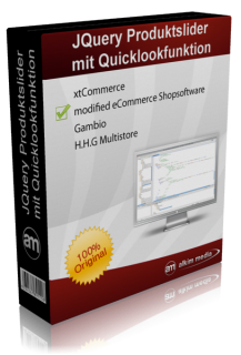 JQuery Produktslider mit Quicklookfunktion