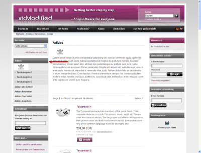 Markenshop (Shop-in-Shop L�sung) f�r xtcModified