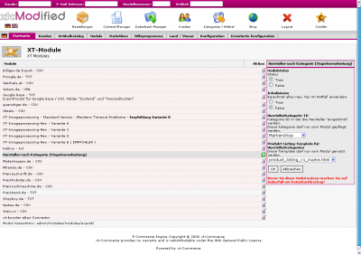 Markenshop (Shop-in-Shop L�sung) f�r xtcModified