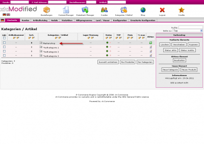 Markenshop (Shop-in-Shop L�sung) f�r xtcModified