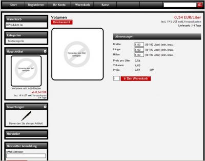 Fl�chen- und Volumen Calculator