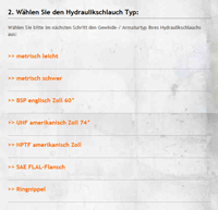 Hydraulikschlauchkonfigurator