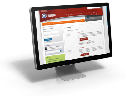 Dropdown Menu Slider Template -links ausgerichtet
