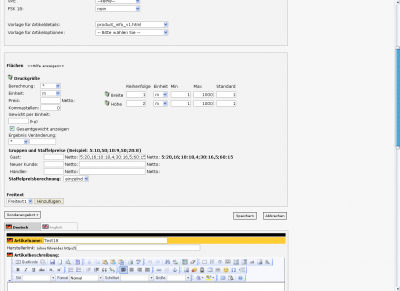Flchen- und Volumen Calculator mit Freitextfunktion