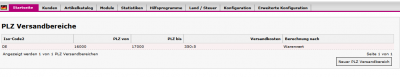 PLZ Versandmodul