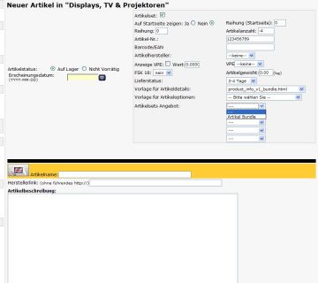 Artikelset Manager