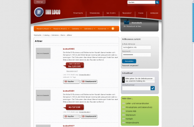 Dropdown Menu Slider Template