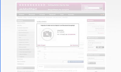 JQuery Add2Cart mit optischer Kaufbesttigung