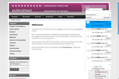 JQuery Search Suggest Deluxe (Live Suche)