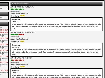 Kombinierte Artikel- und Attribut Lagerampel