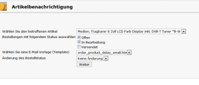 Kundenbenachrichtigung bei Lieferverzgerung