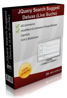 Das Modul JQuery Search Suggest Deluxe (Live Suche) ist ab sofort fr Gambio GX2 V2.1.4.0 verfgbar