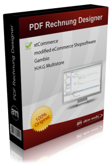 Den PDF Rechnungs - Designer gibt es ab sofort auch fr modified eCommerce V1.06