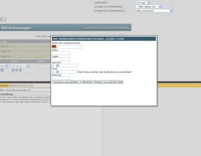 XAJAX Attribut Manager